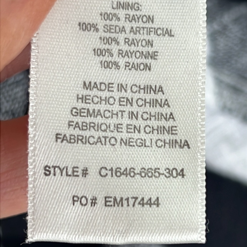 Anthropologie Cloth & Stone Black/White Gingham Check Frayed Hem Shift Medium - Picture 11 of 12